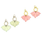 Lotus Drop Bone Earrings by Fair Anita
