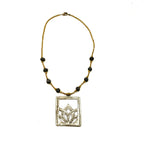 Lotus Medallion Necklace Necklace La Vie Bien Lotus Medallion Necklace