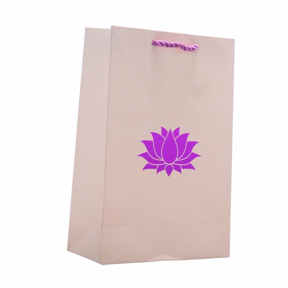 Lotus Printed Paper Bag, 6x9 Inches, Set of 10 Favors & Return Gifts La Vie Bien Lotus Printed Paper Bag, 6x9 Inches, Set of 10