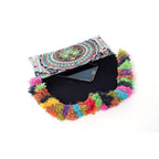 Lotus Star Embroidered Clutch Bag - Thailand Bags La Vie Bien Lotus Star Embroidered Clutch Bag - Thailand