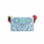 Lotus Star Embroidered Clutch Bag - Thailand Bags La Vie Bien Lotus Star Embroidered Clutch Bag - Thailand