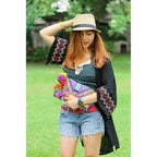 Lotus Star Embroidered Clutch Bag - Thailand Bags La Vie Bien Lotus Star Embroidered Clutch Bag - Thailand