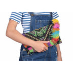Lotus Star Embroidered Clutch Bag - Thailand Bags La Vie Bien Lotus Star Embroidered Clutch Bag - Thailand
