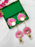 Lotus Theme Shubh Labh & Diya Combo La Vie Bien Lotus Theme Shubh Labh & Diya Combo