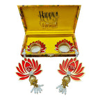 Lotus Theme Shubh Labh & Diya Combo La Vie Bien Lotus Theme Shubh Labh & Diya Combo