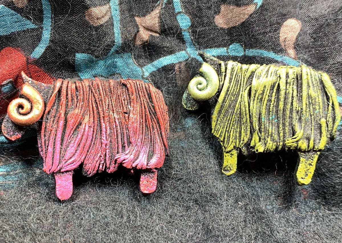 Lovable Sheep Brooch - Handmade in Scotland Brooch La Vie Bien Lovable Sheep Brooch - Handmade in Scotland