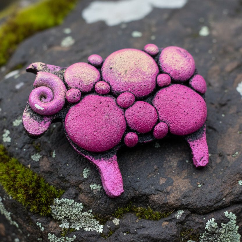 Lovable Sheep Brooch - Handmade in Scotland Brooch La Vie Bien Lovable Sheep Brooch - Handmade in Scotland