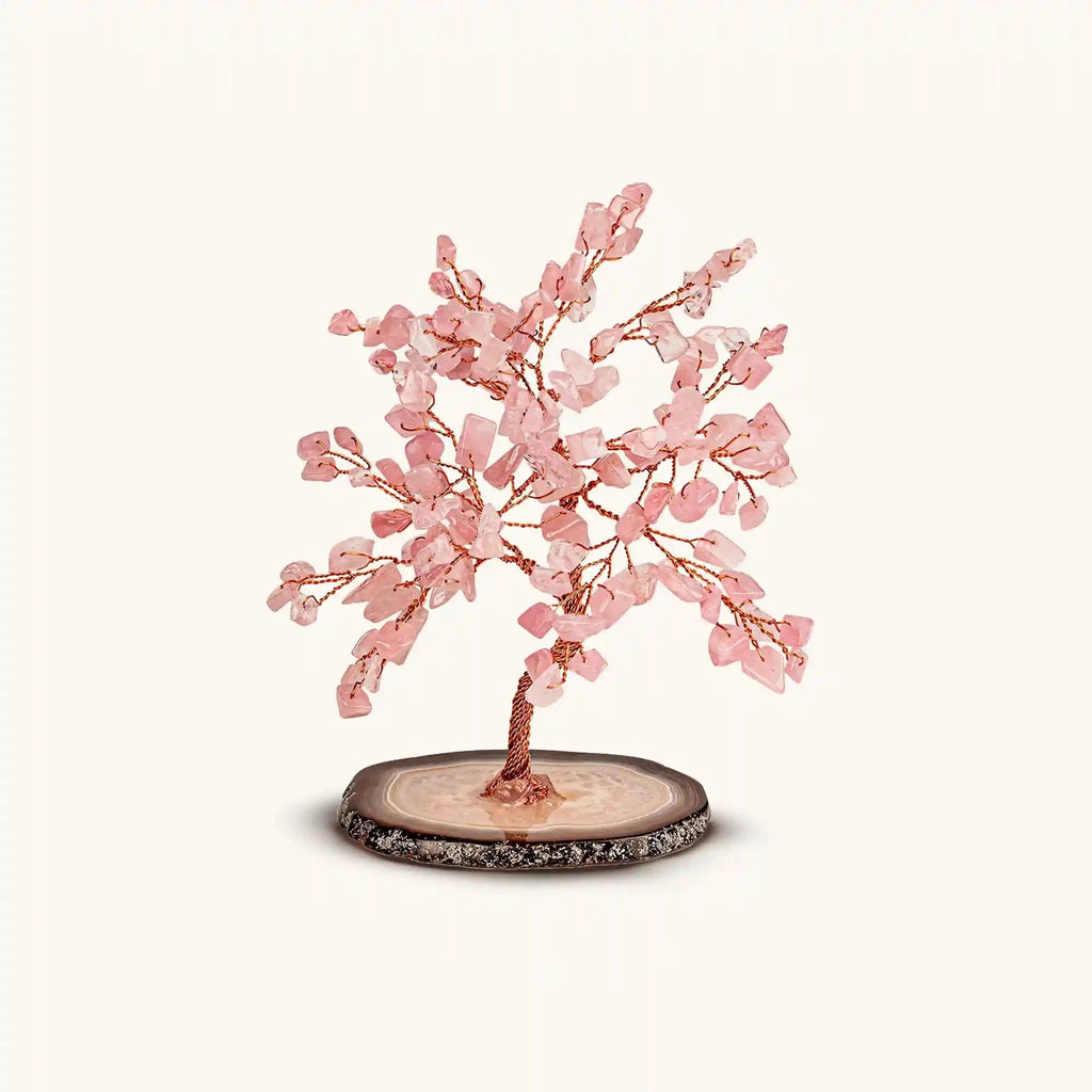 Love Harmony - Rose Quartz Feng Shui Tree by Karma and Luck