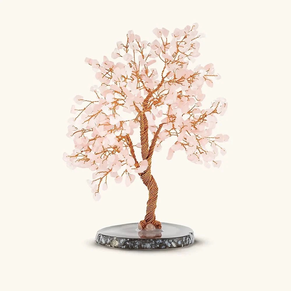 Love Harmony - Rose Quartz Feng Shui Tree by Karma and Luck