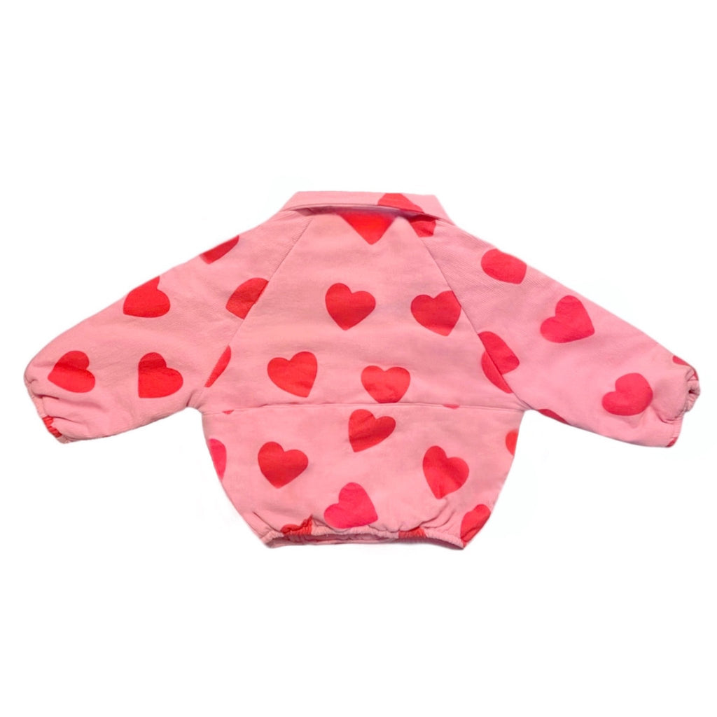 Love Heart Valentine's Day Corduroy Pullover Fleece Jacket Jacket La Vie Bien Love Heart Valentine's Day Corduroy Pullover Fleece Jacket