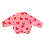Love Heart Valentine's Day Corduroy Pullover Fleece Jacket Jacket La Vie Bien Love Heart Valentine's Day Corduroy Pullover Fleece Jacket