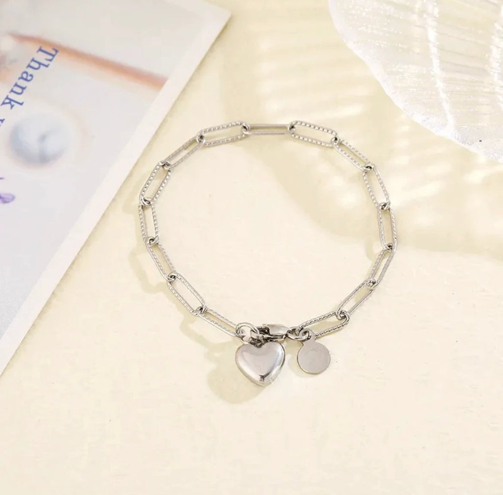 Love Intention Heart Bracelet by Curated By Suarez