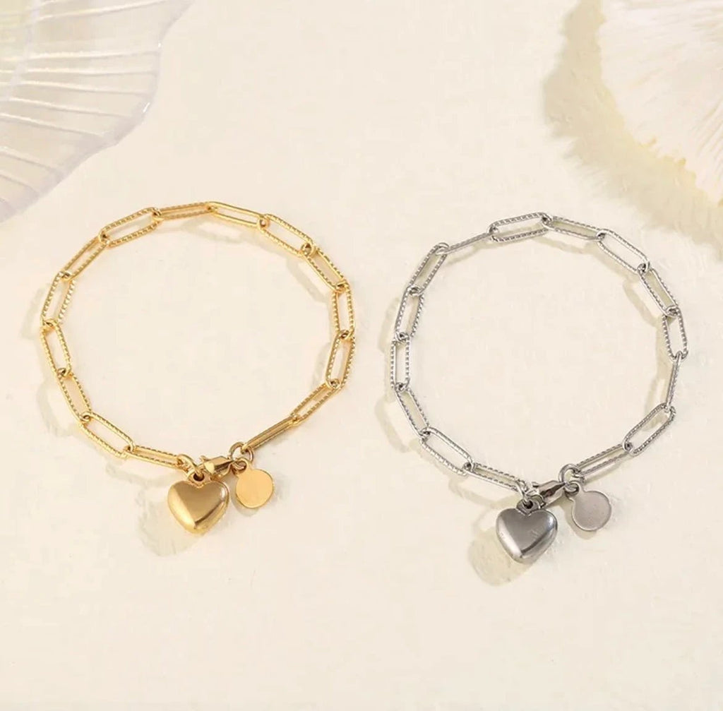 Love Intention Heart Bracelet by Curated By Suarez