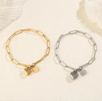 Love Intention Heart Bracelet by Curated By Suarez