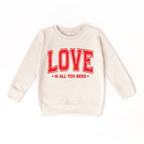 Love is all you need toddler or youth Sweater, Valentine's Day collection by Benny and Ray Apparel