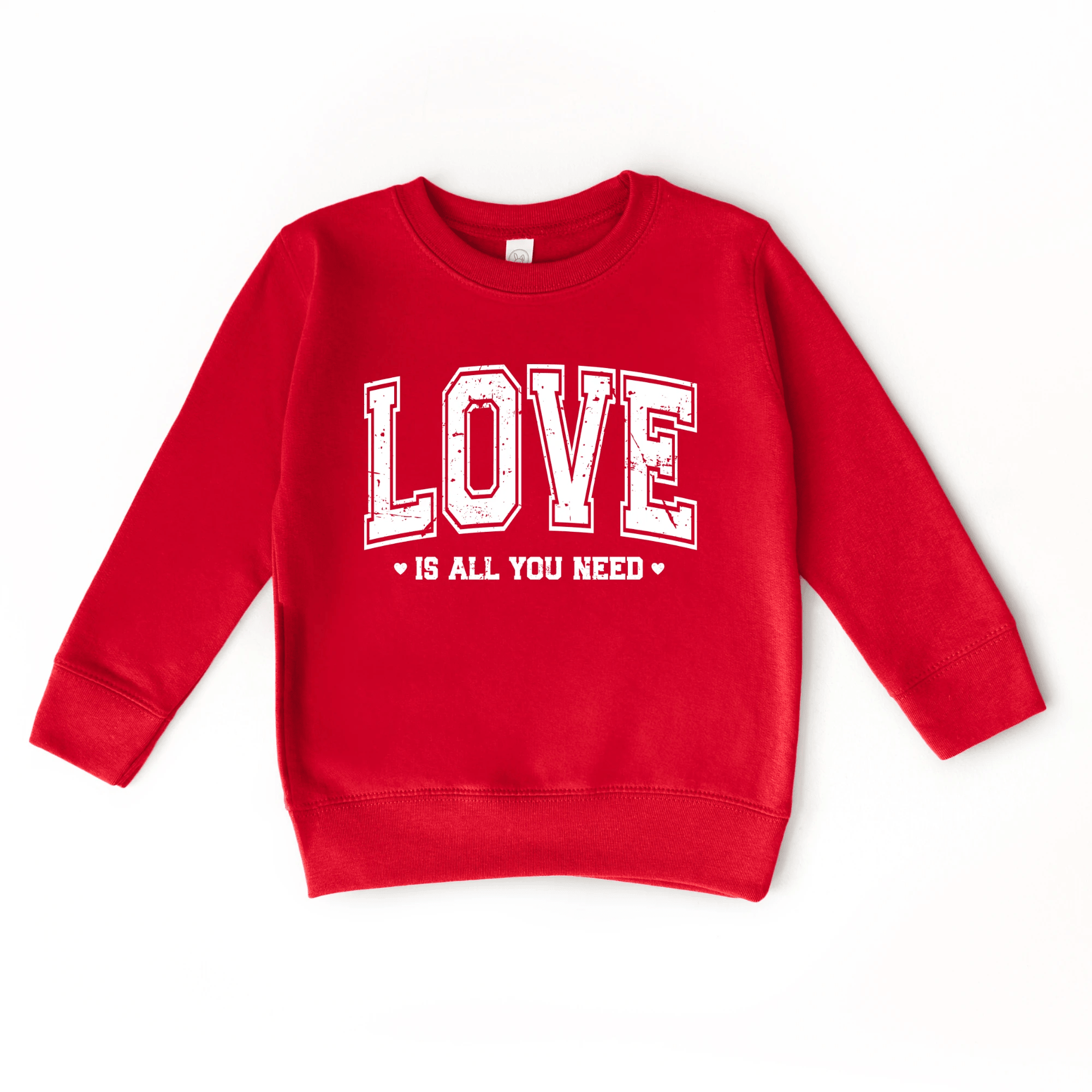 Love is all you need toddler or youth Sweater, Valentine's Day collection by Benny and Ray Apparel