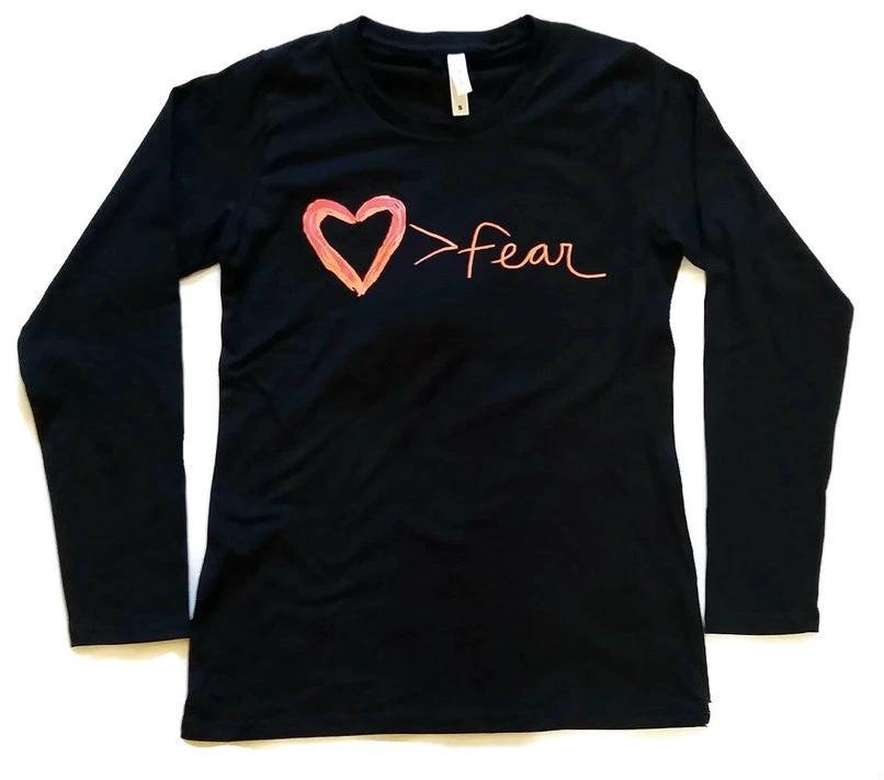 Love is Greater Than Fear Long Sleeve Tee by Fair Anita