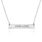 LOVE is LOVE Bar Necklace La Vie Bien LOVE is LOVE Bar Necklace