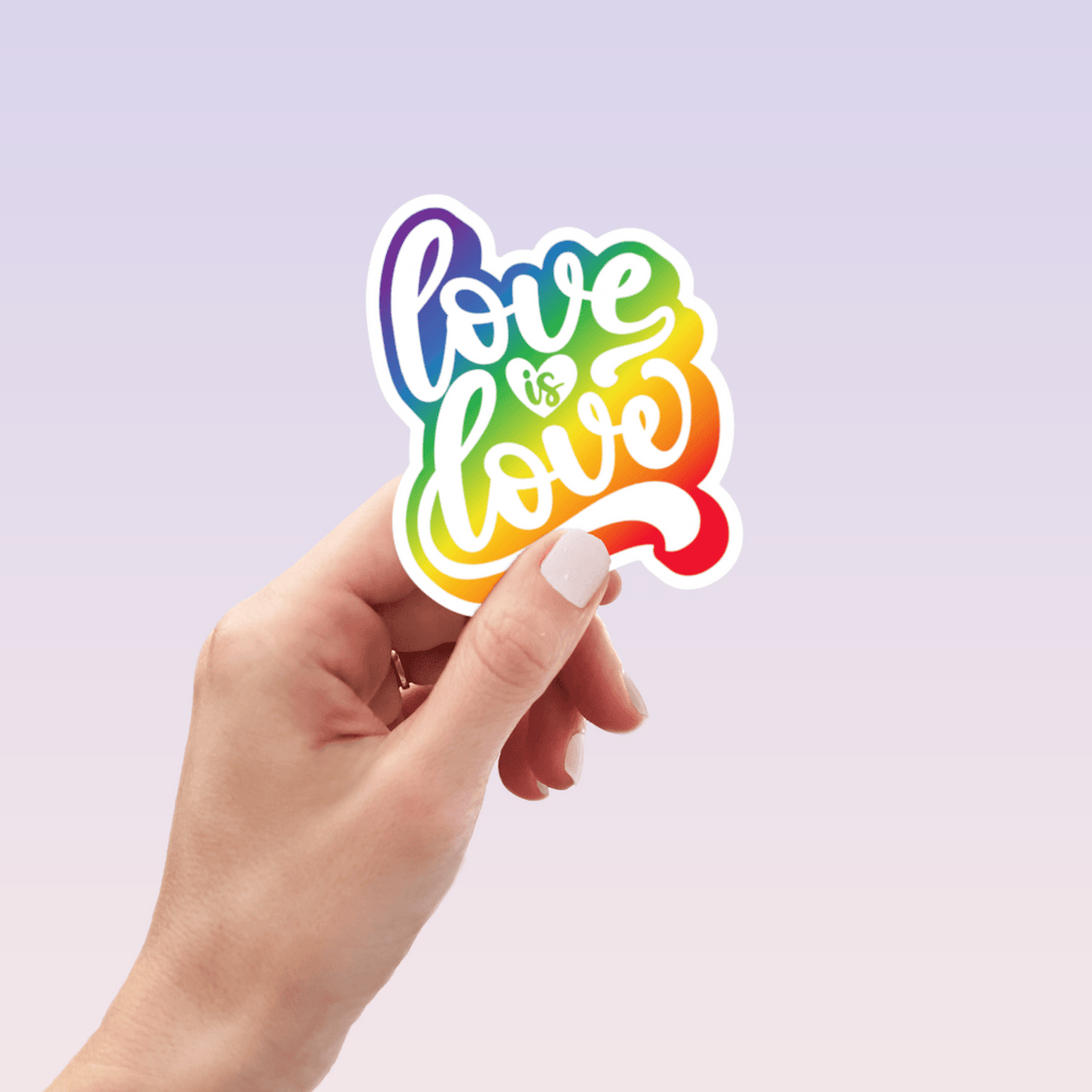 Love is Love Sticker by RainBee Designs LLC