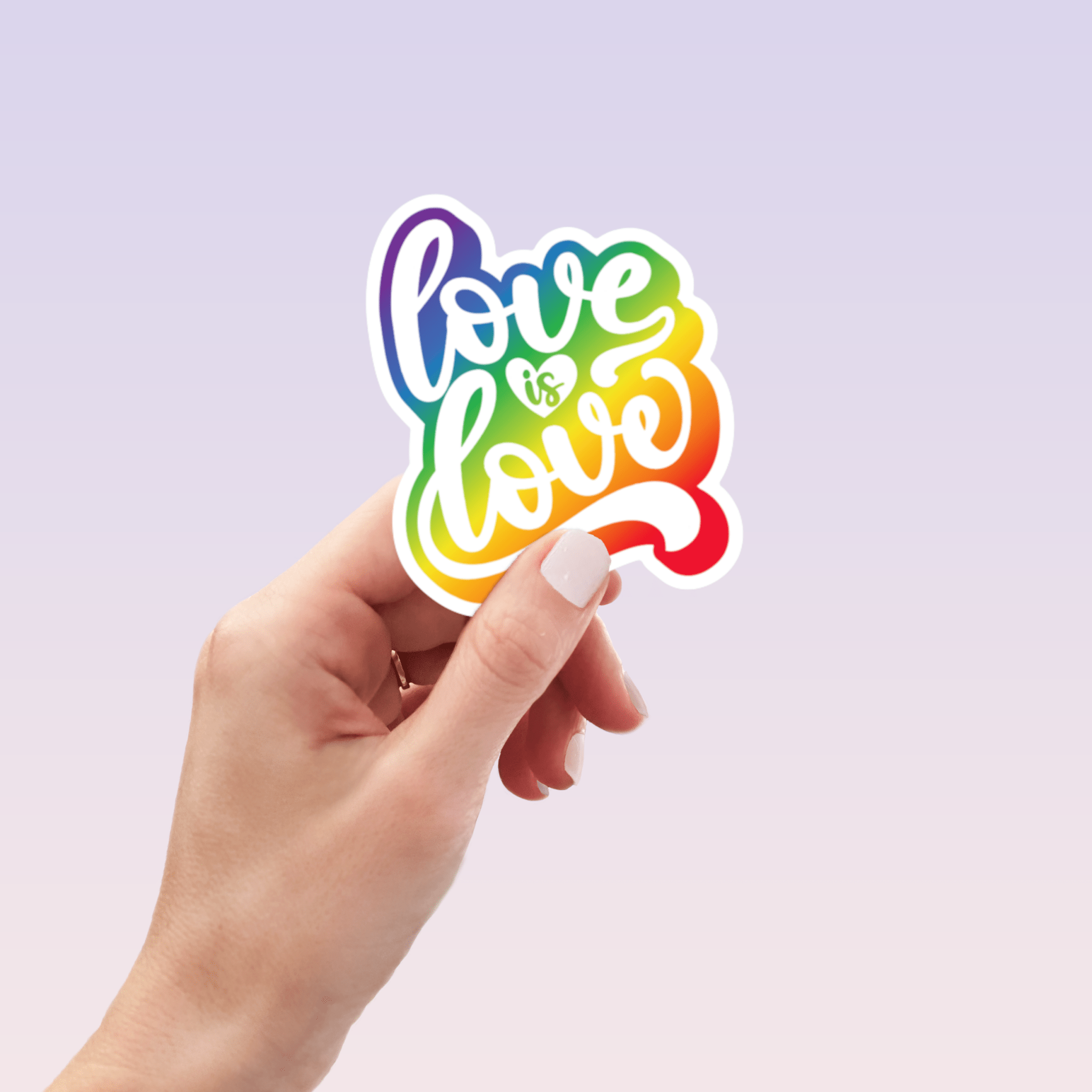 Love is Love Sticker by RainBee Designs LLC