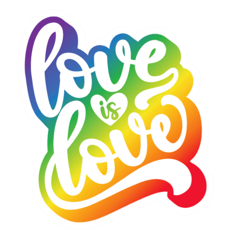 Love is Love Sticker by RainBee Designs LLC