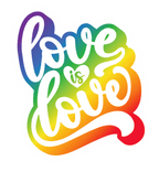 Love is Love Sticker by RainBee Designs LLC