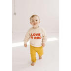 Love is Rad Baby Pullover Sweatshirt by Polished Prints