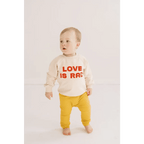 Love is Rad Baby Pullover Sweatshirt by Polished Prints