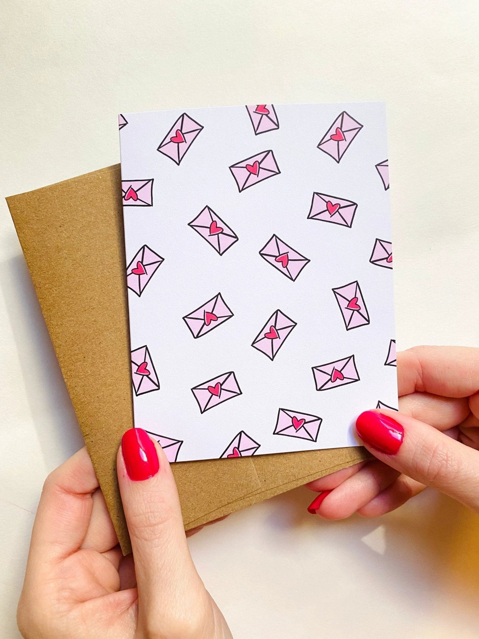Love Letters Cute Valentine's Day Sweet Valentines Day Card by Five Dot Post