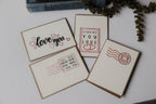 Love Postage Stamp Greeting Cards Greeting Cards La Vie Bien Love Postage Stamp Greeting Cards