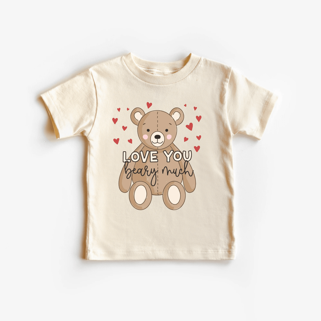 Love you Beary Much toddler and youth tee shirt, Valentine's Day collection by Benny and Ray Apparel