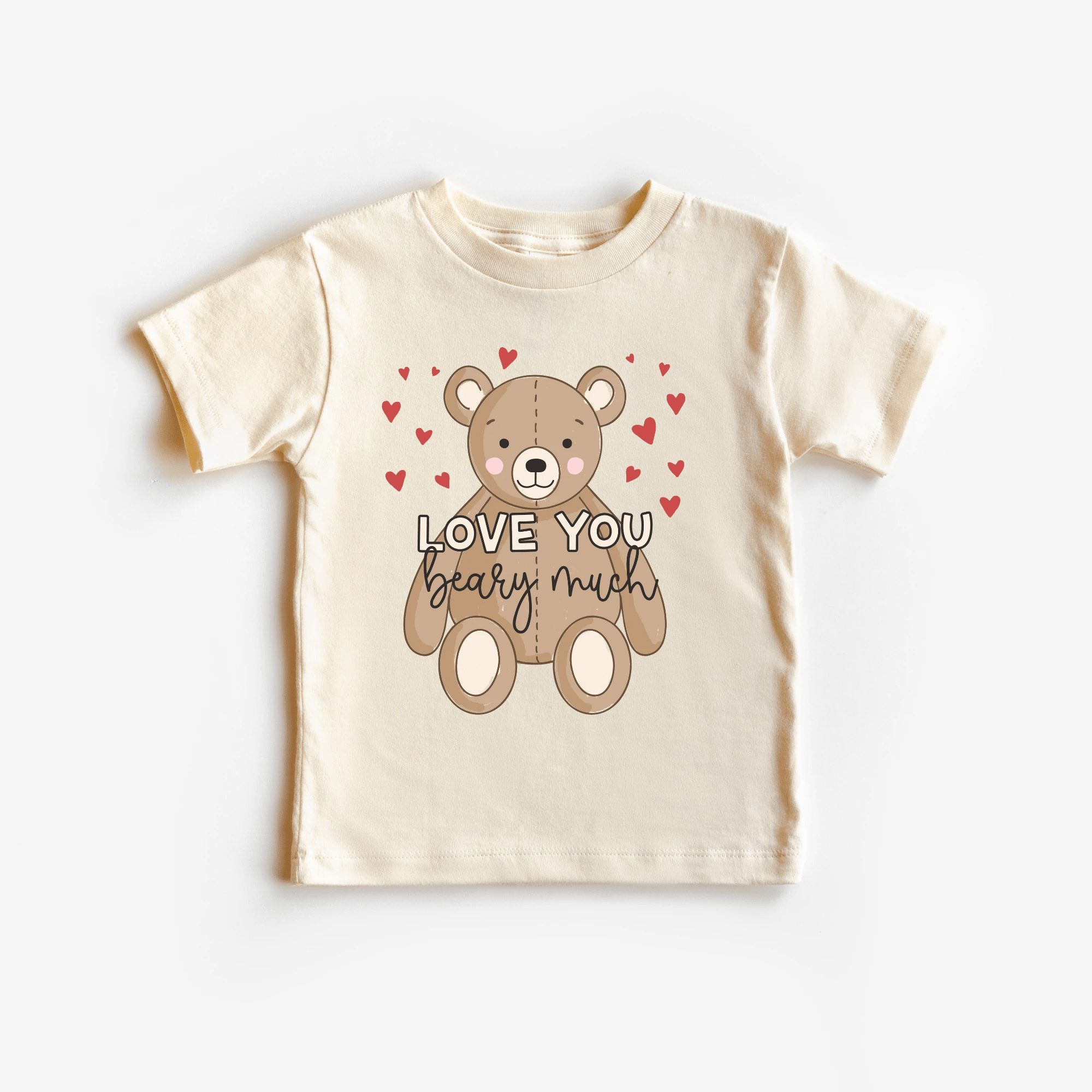 Love you Beary Much toddler and youth tee shirt, Valentine's Day collection by Benny and Ray Apparel