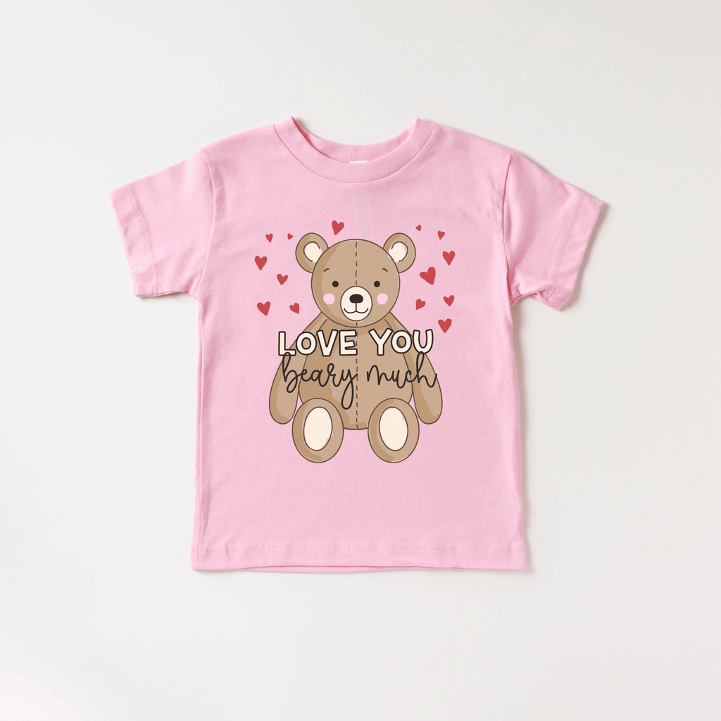 Love you Beary Much toddler and youth tee shirt, Valentine's Day collection by Benny and Ray Apparel