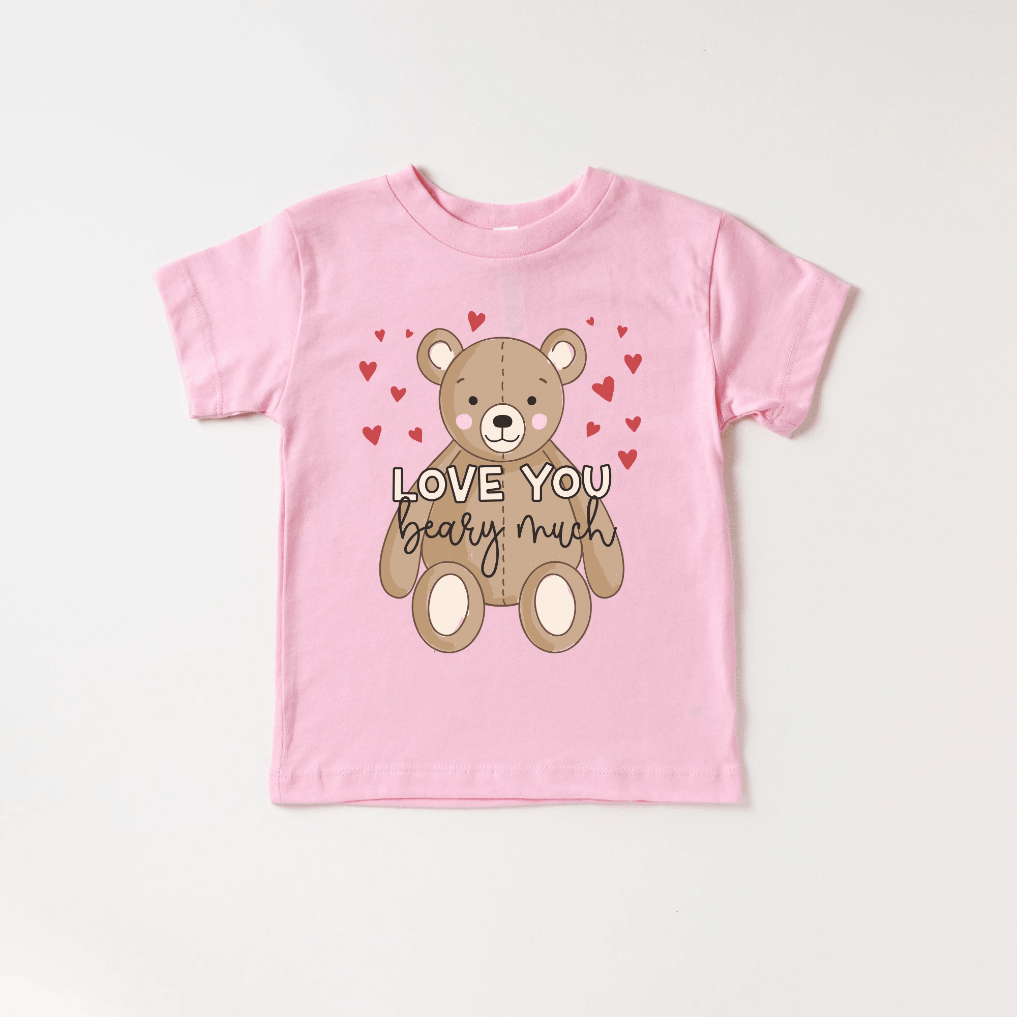Love you Beary Much toddler and youth tee shirt, Valentine's Day collection by Benny and Ray Apparel