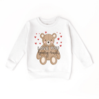Love you Beary Much toddler or youth Sweater, Valentine's Day collection by Benny and Ray Apparel
