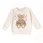 Love you Beary Much toddler or youth Sweater, Valentine's Day collection by Benny and Ray Apparel