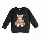 Love you Beary Much toddler or youth Sweater, Valentine's Day collection by Benny and Ray Apparel