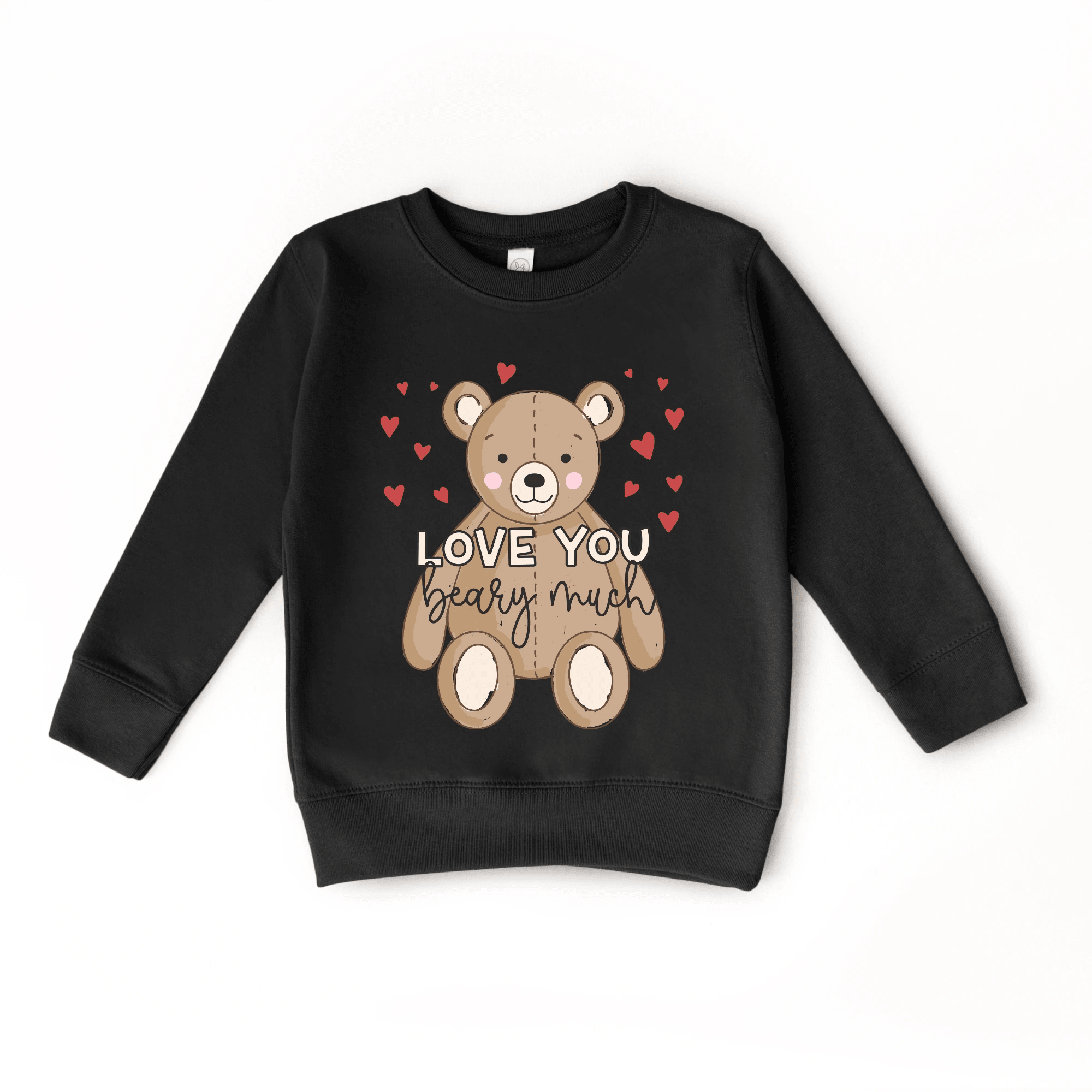 Love you Beary Much toddler or youth Sweater, Valentine's Day collection by Benny and Ray Apparel