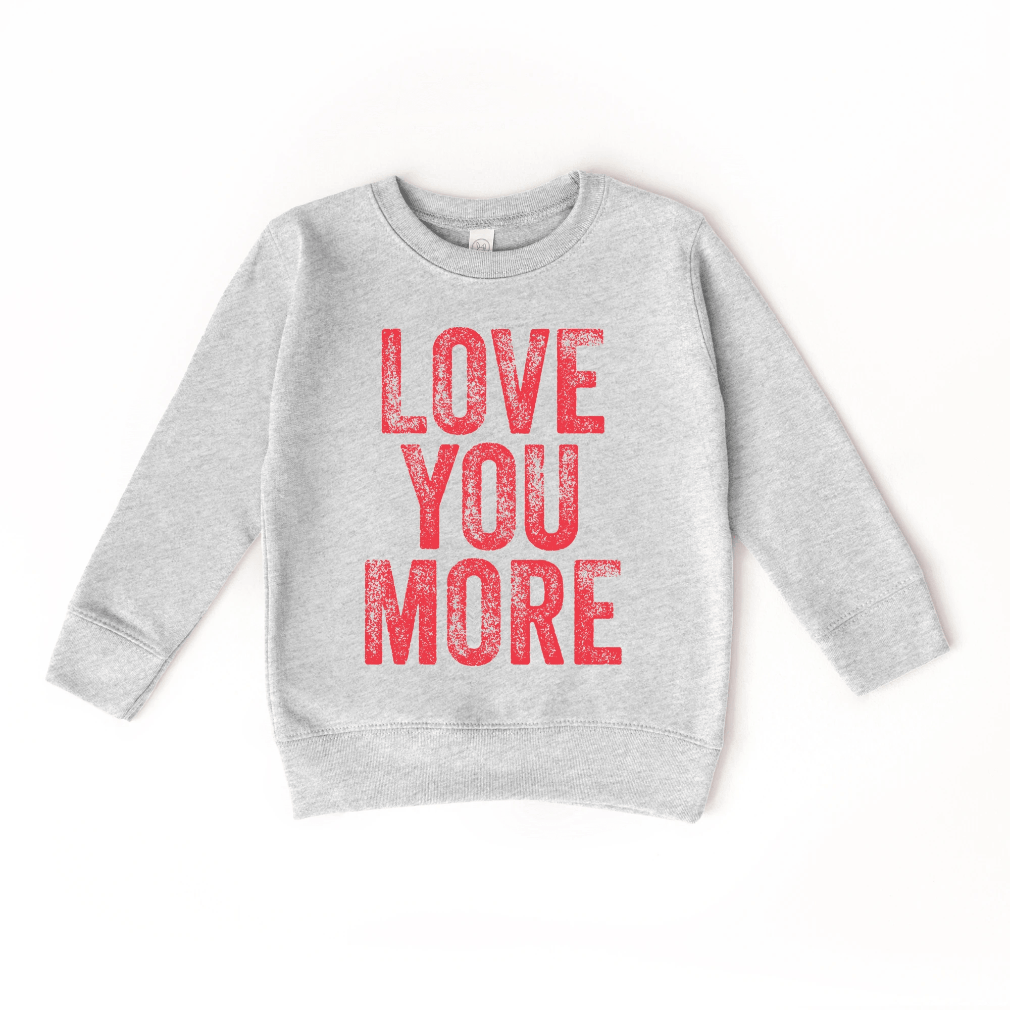 Love you More toddler or youth Sweater, Valentine's Day collection by Benny and Ray Apparel