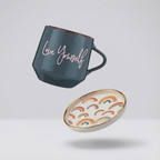 Love Yourself Mug & Coaster Lid with Rainbow Design by The Bullish Store