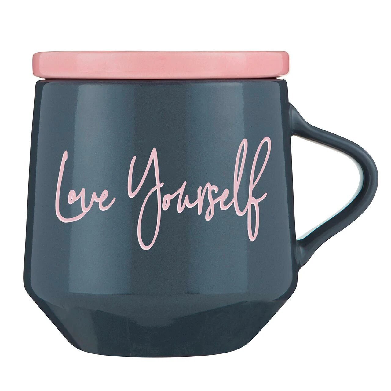 Love Yourself Mug & Coaster Lid with Rainbow Design by The Bullish Store