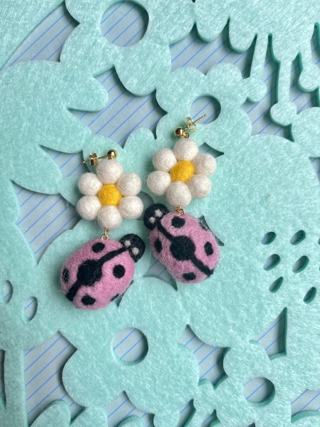 Lovely Ladybug Earrings Earrings La Vie Bien Lovely Ladybug Earrings