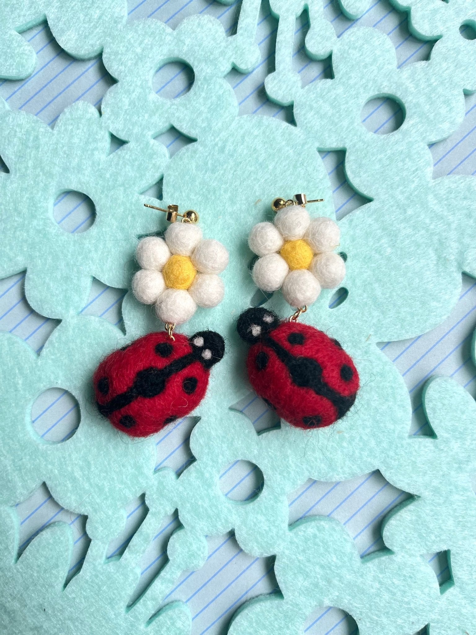 Lovely Ladybug Earrings Earrings La Vie Bien Lovely Ladybug Earrings