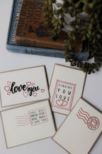Love Postage Stamp Greeting Cards
