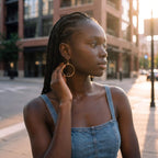 Lozi Hoop Earrings for Women Earrings La Vie Bien Lozi Hoop Earrings for Women