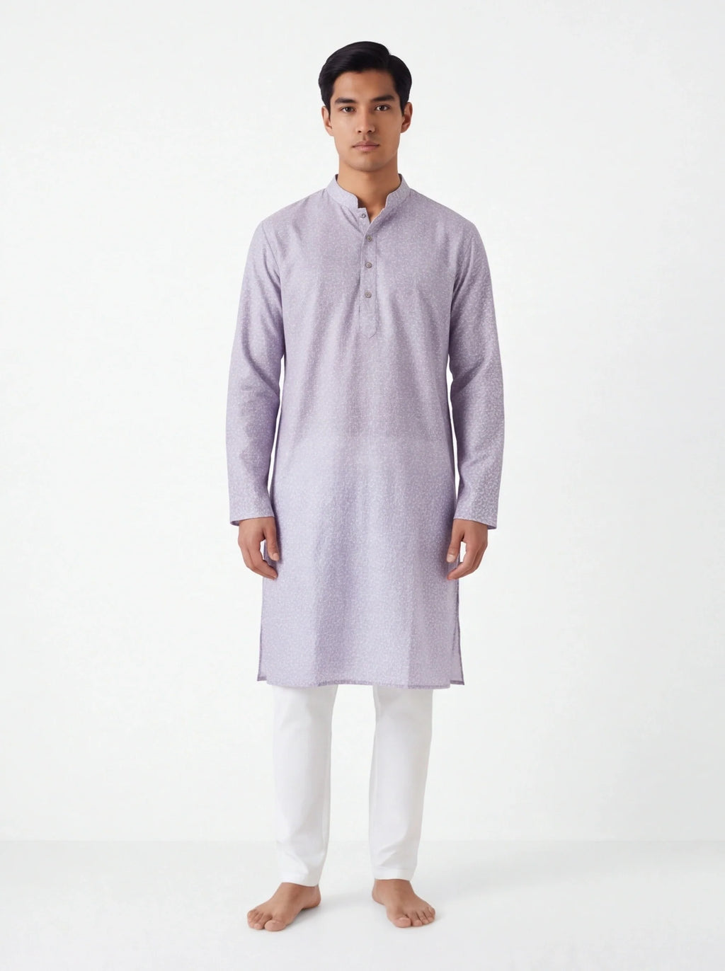 2085 - Purple Kurta with white pant