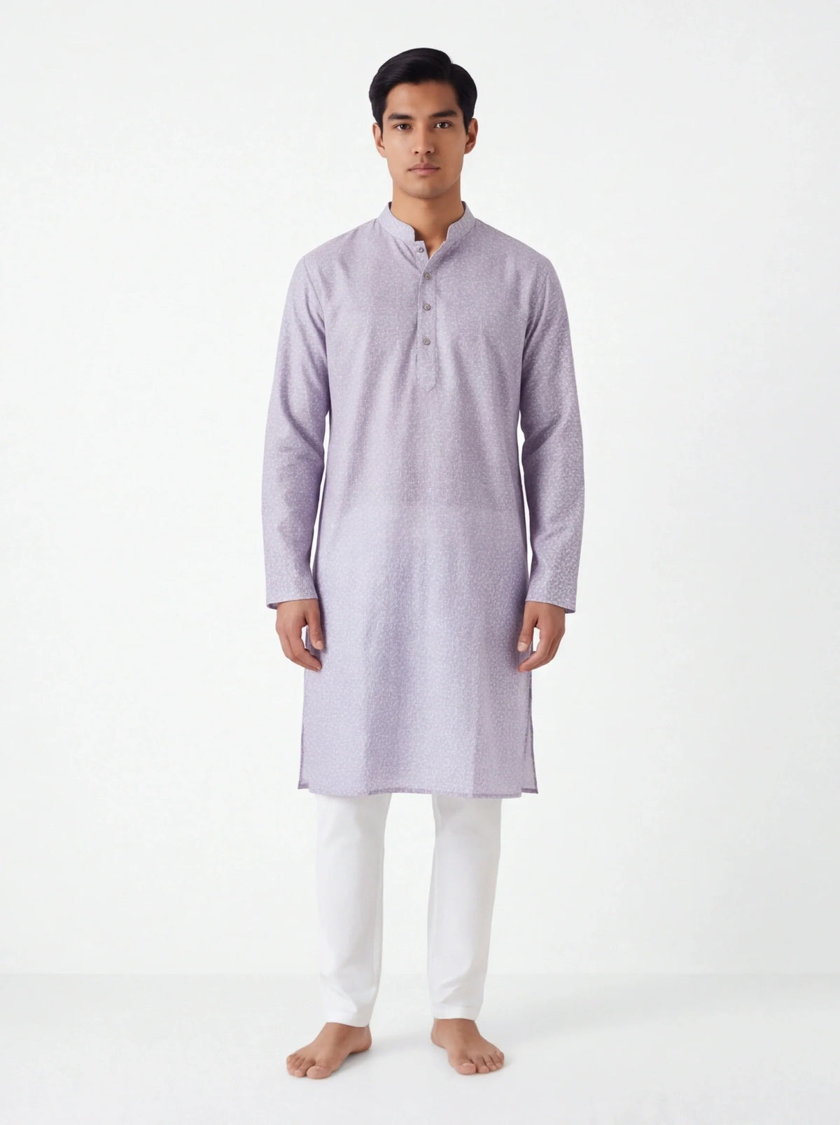 2085 - Purple Kurta with white pant