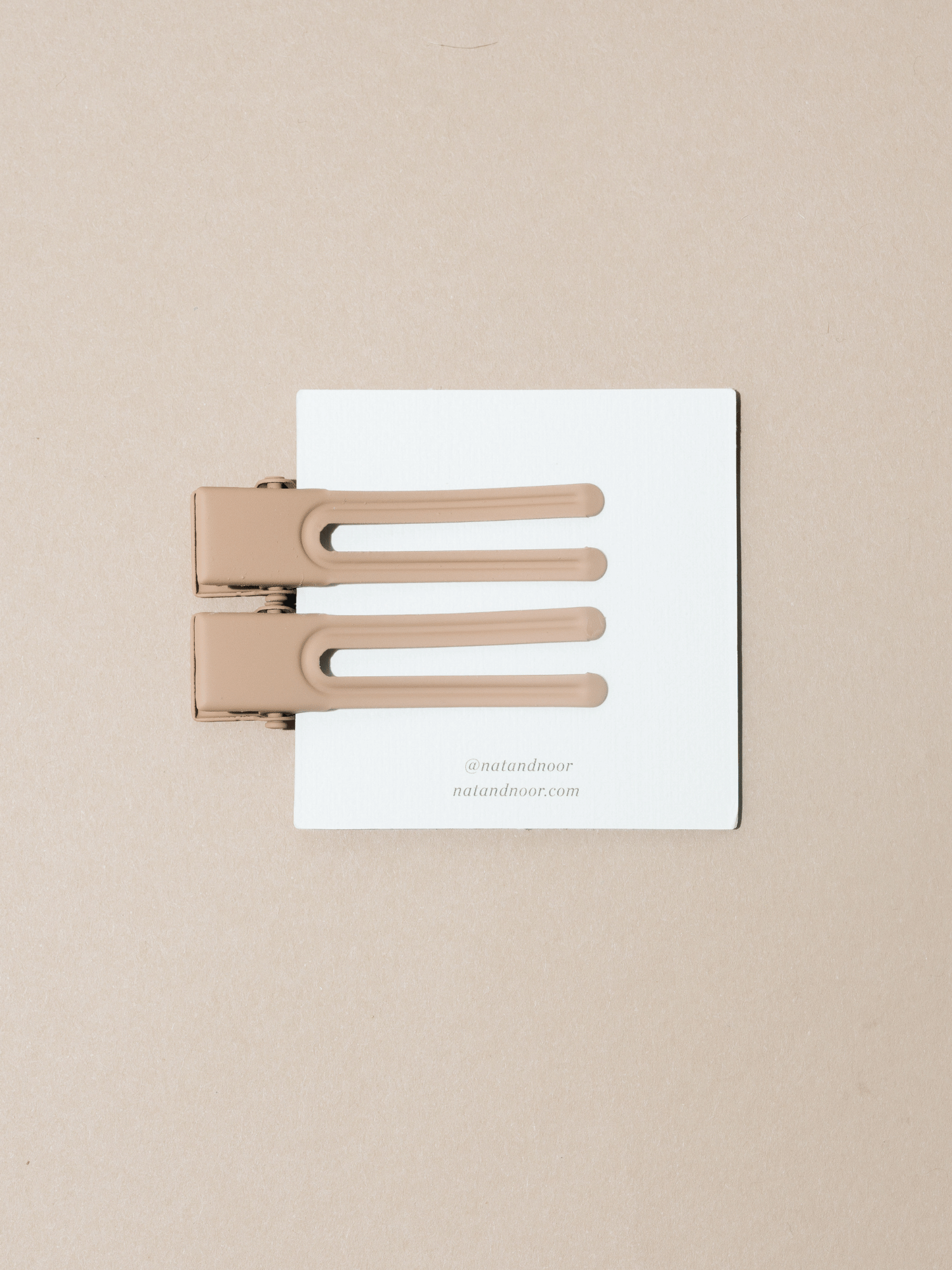 Lu Lu Hair Clips - Mocha