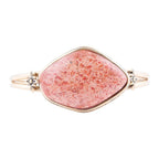 Lucent Orange Sponge Coral Cuff Golden Bracelet Bracelets La Vie Bien Lucent Orange Sponge Coral Cuff Golden Bracelet