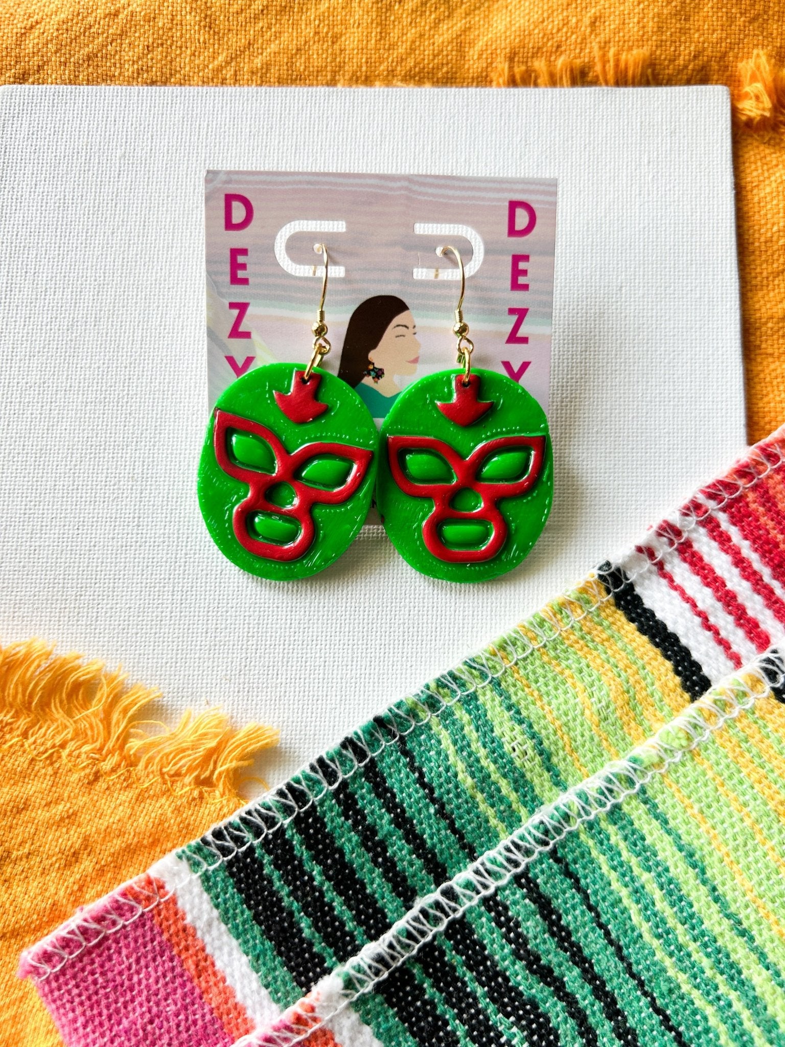 Lucha Libre Masks Earrings La Vie Bien Lucha Libre Masks